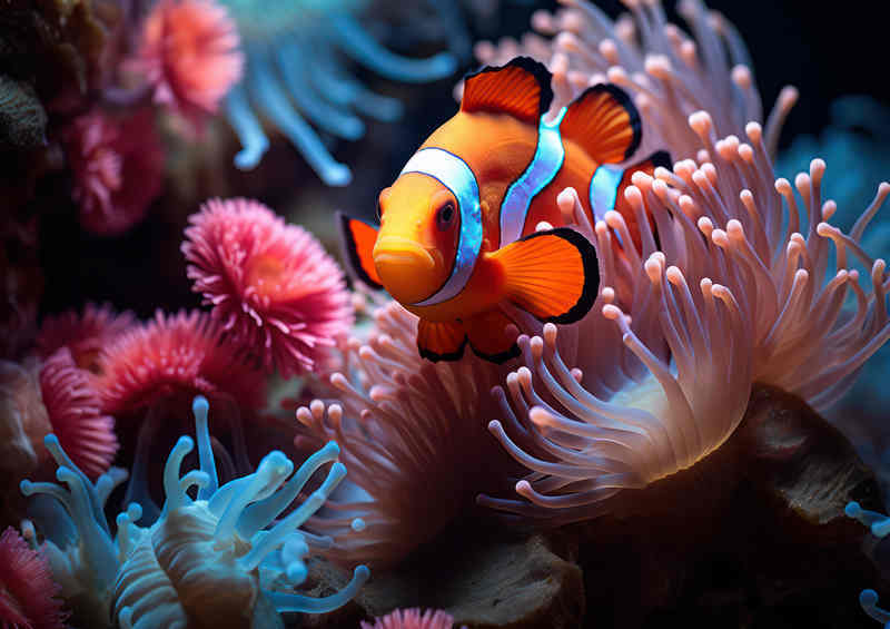 The Clown fish is in the sea anemone | Di-Bond