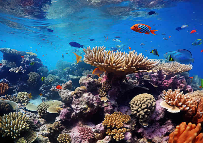 Coral Reef Depths Canvas