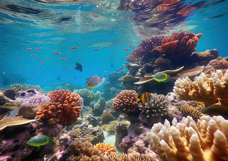 The Great coral reef with clear blue waters | Di-Bond