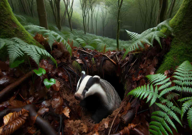 Burrowed Thicket Metal Poster