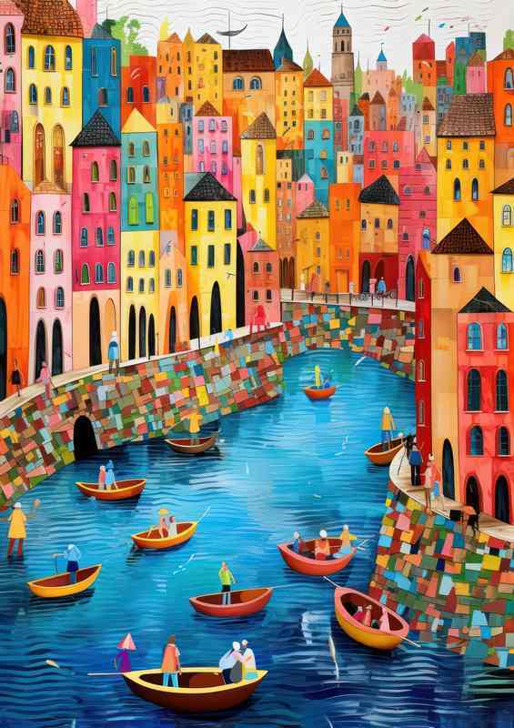 Sailing Serenity The Magic of Boats on the Open Waters | Poster