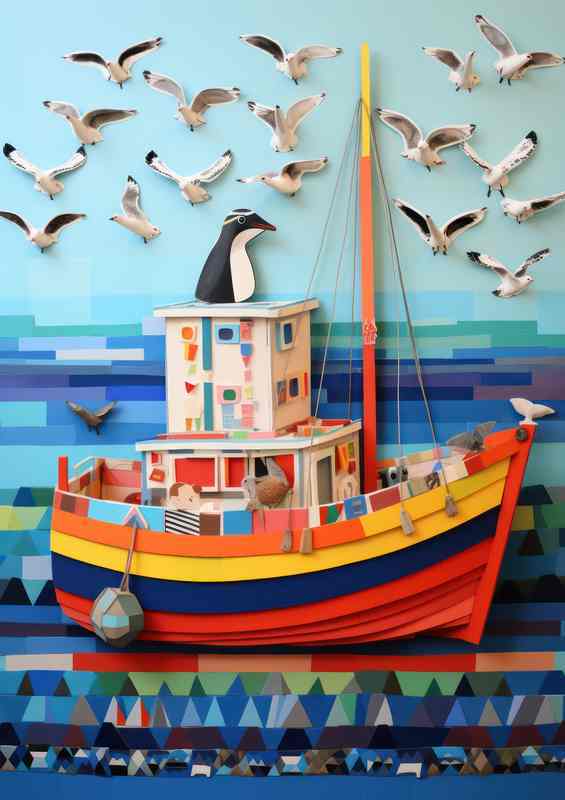 Sailing Splendor Boats and the Majesty of the Sea | Poster