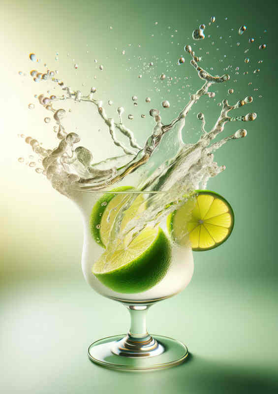 Caipirinha Artistry Limes Splash in Cachaça Brilliance | Canvas