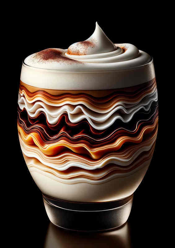 Macchiato Microcosm Layered Elegance in Minute Detail | Di-Bond