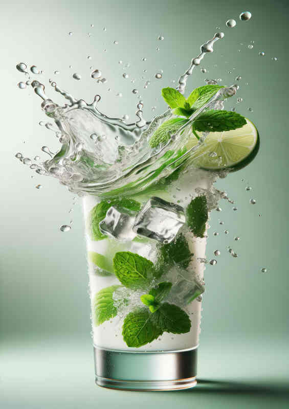 Mint Splash Mojito Glass