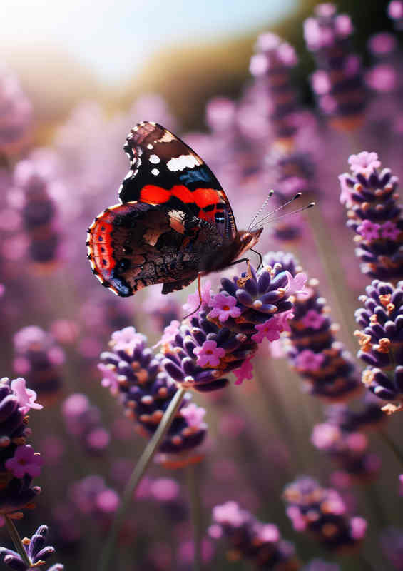 Brit Red Admiral Canvas