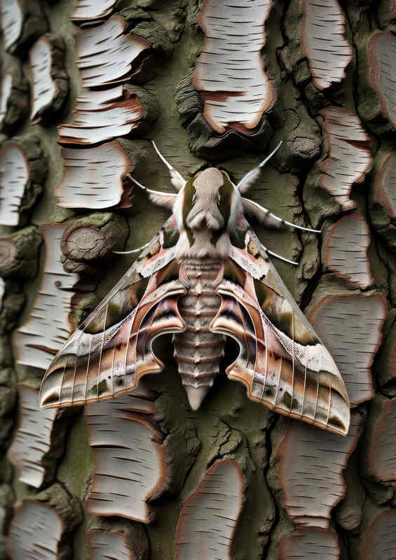 Hawk moths Tree Rest one of Britains largest moths | Canvas