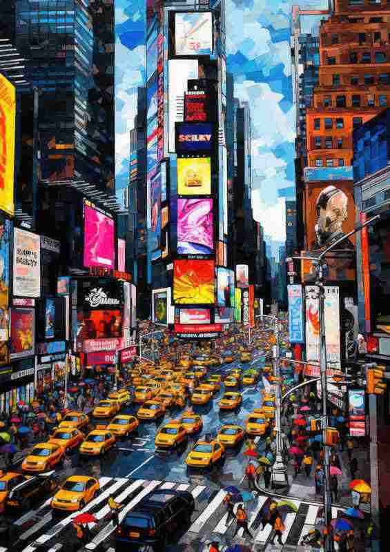 New York Times square the big city | Poster