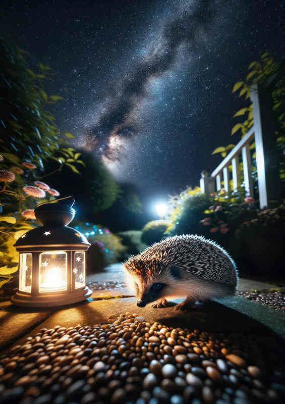Brit Hedgehog Metal Poster