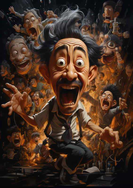 The Crazy artist in a thousand styles | Poster