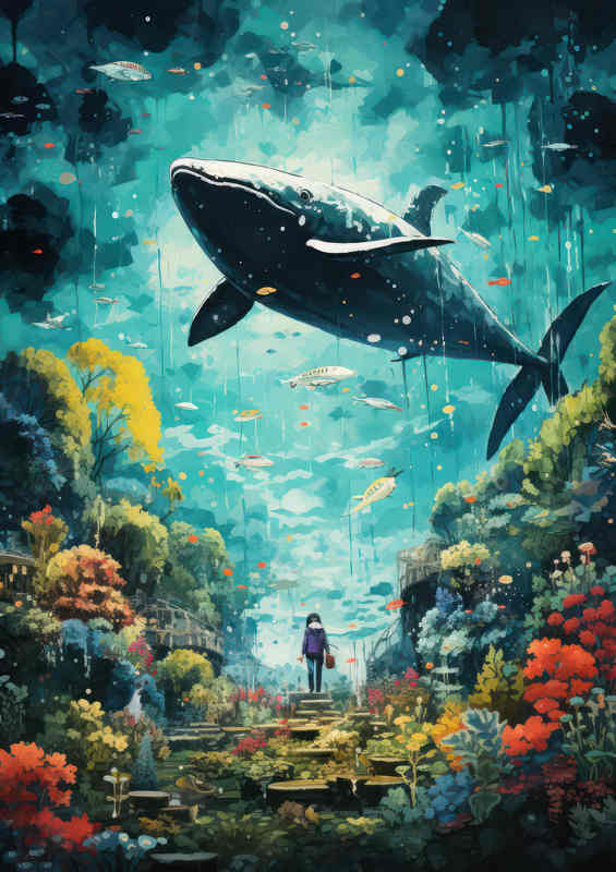 Whate Above Little girl Under Water | Di-Bond