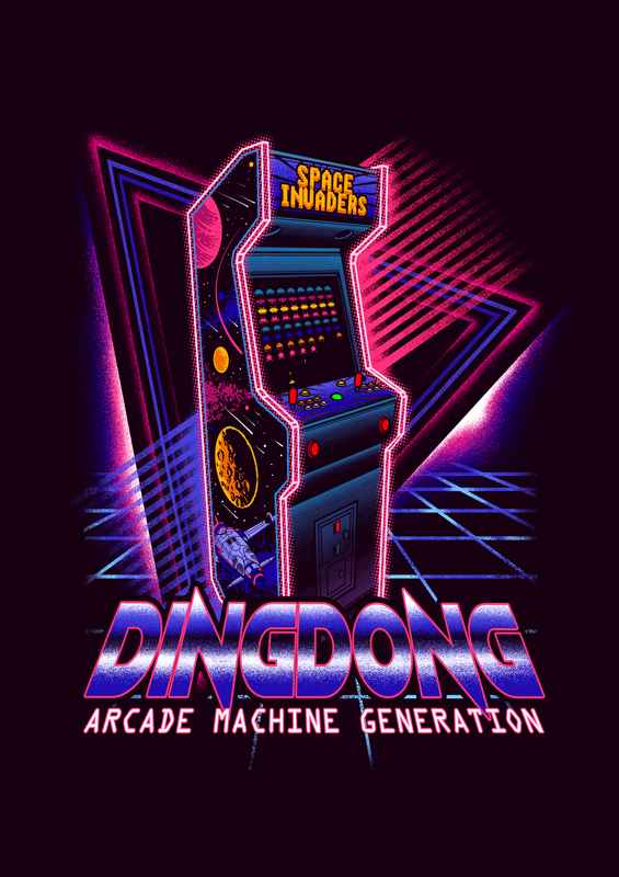 Arcade Machine Generation Purple | Canvas