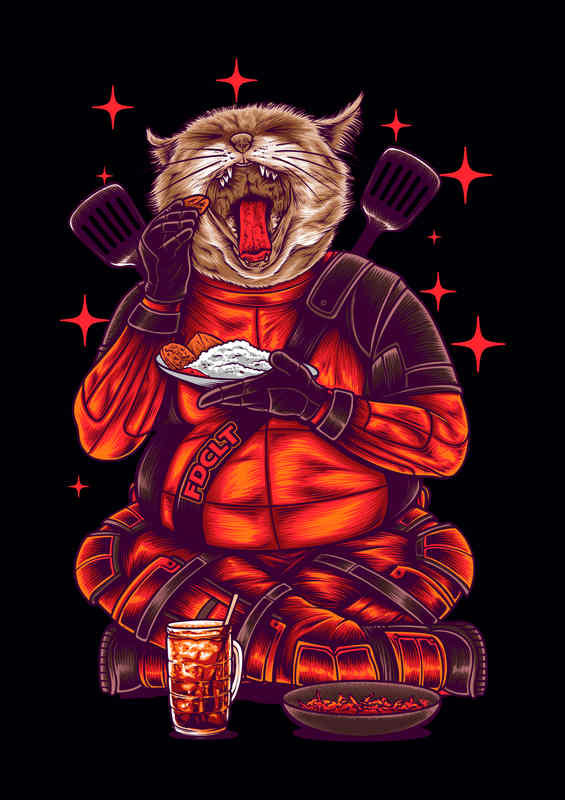 Catpool food and drink be merry | Canvas