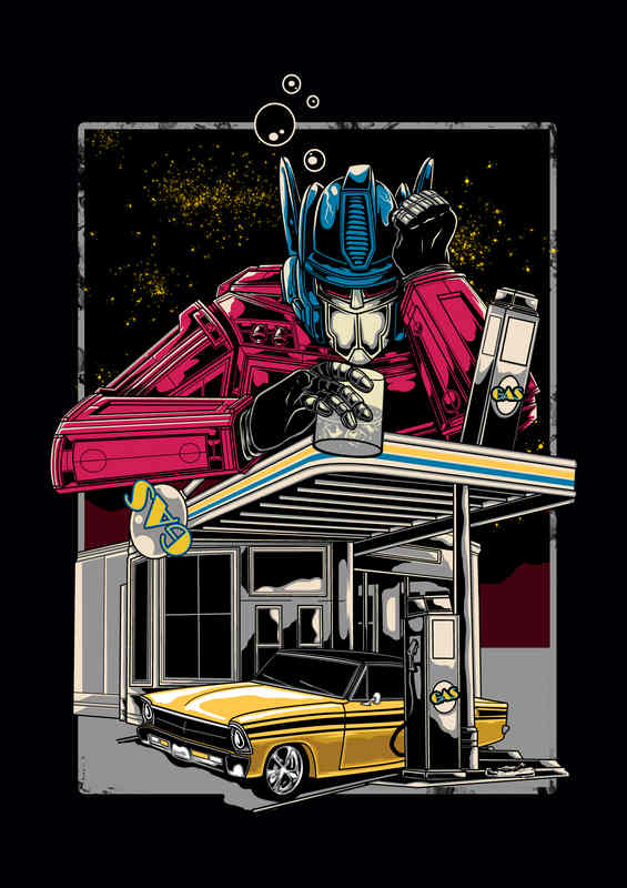 Drunk On Gas Transformer | Canvas