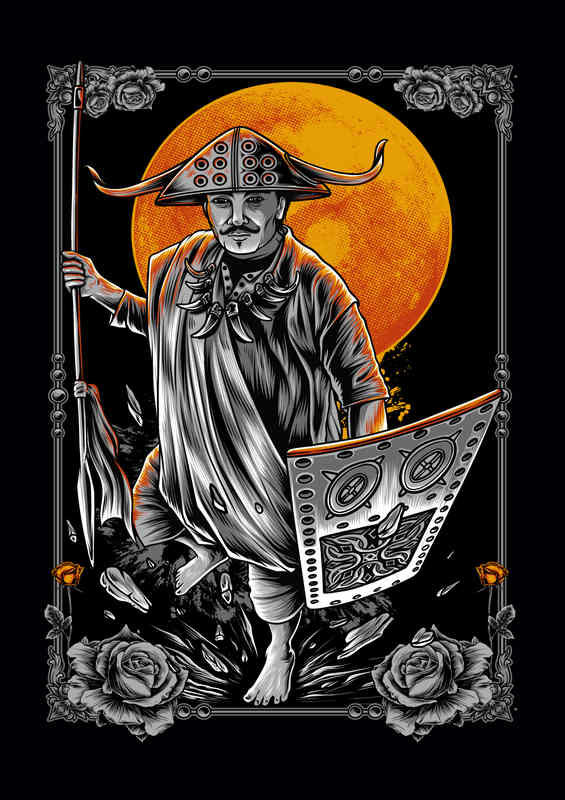 Far Eastern Warrior | Metal Poster