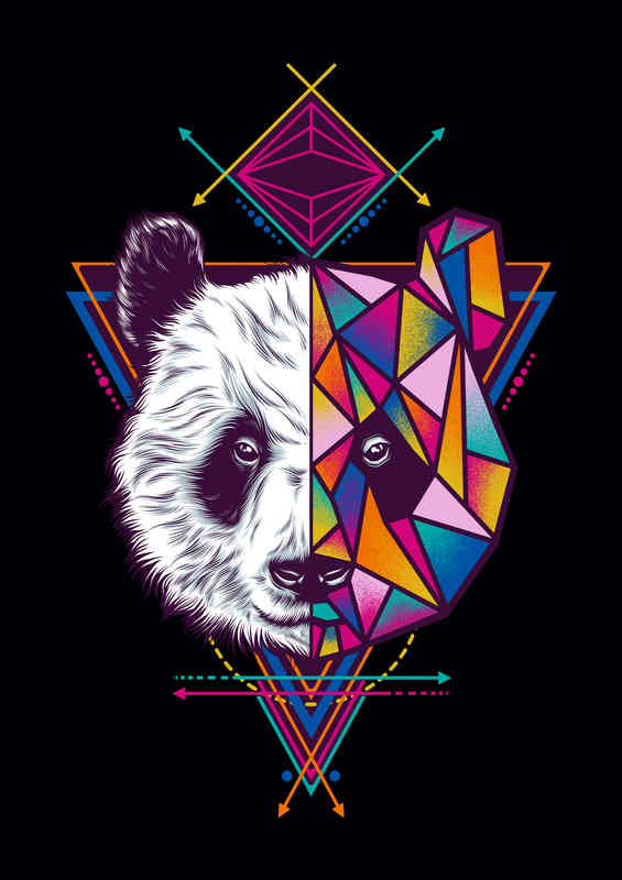 Geometric Panda | Poster