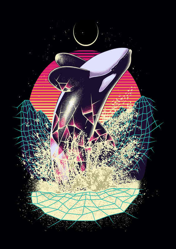 Geometric Whale | Canvas