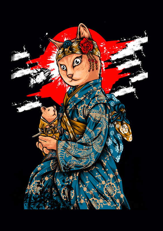 Japan Kitten | Canvas