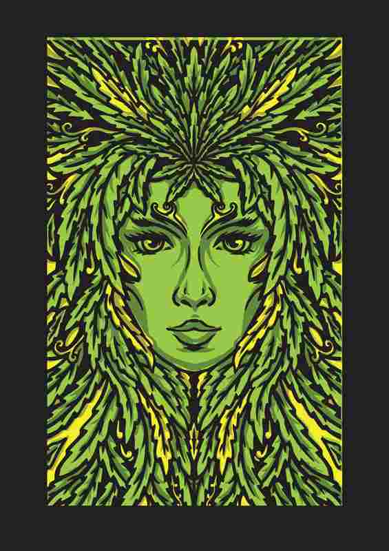 Lady oak tree | Poster