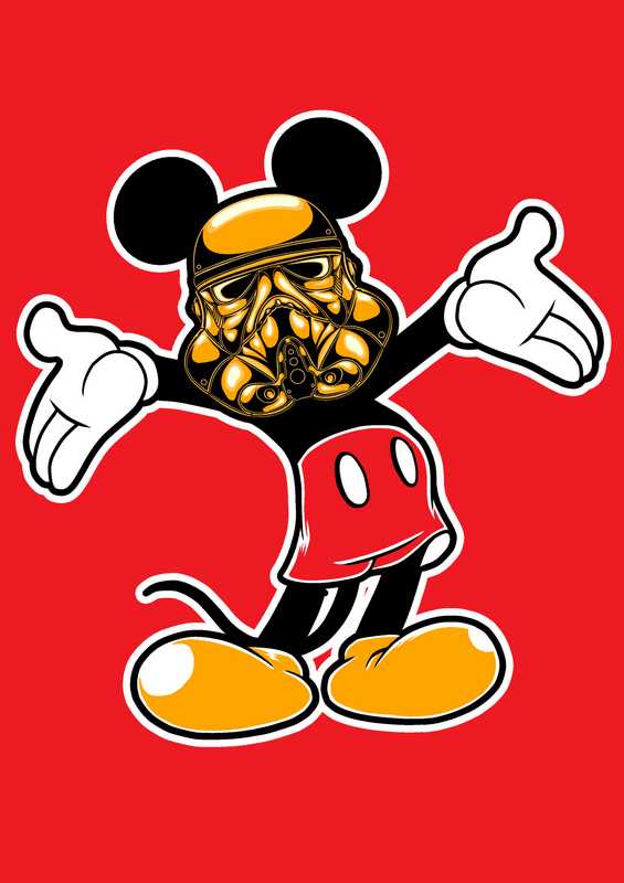 Micky Vader red | Poster