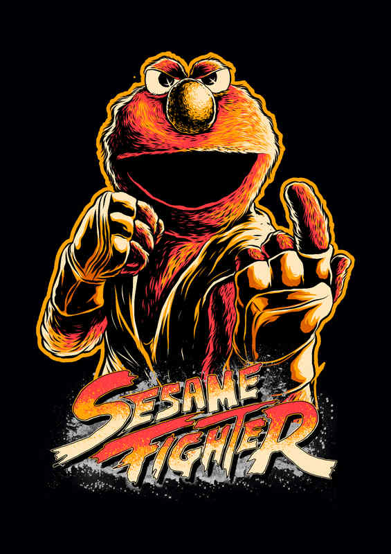 Sesame Fighter gonzo | Canvas