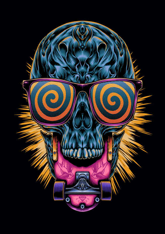 Skull and skate | Poster