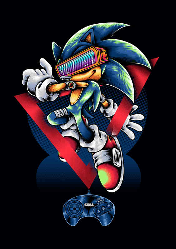 Speed sonic | Metal Poster