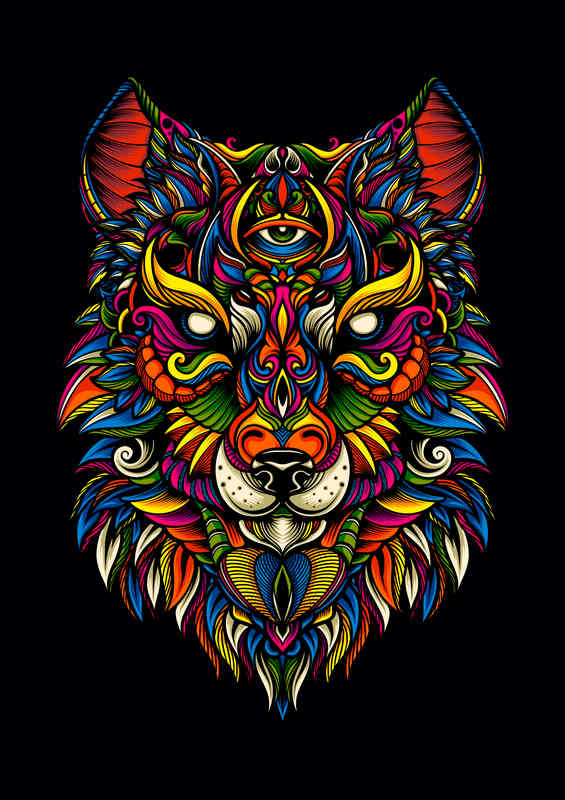 The Night Wolf | Metal Poster