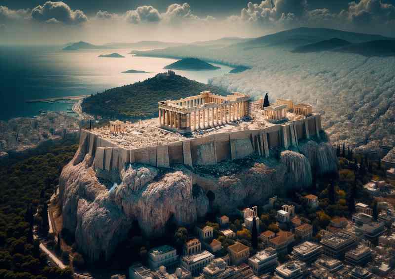 Athens Acropolis: Citadel on Hill | Di-Bond