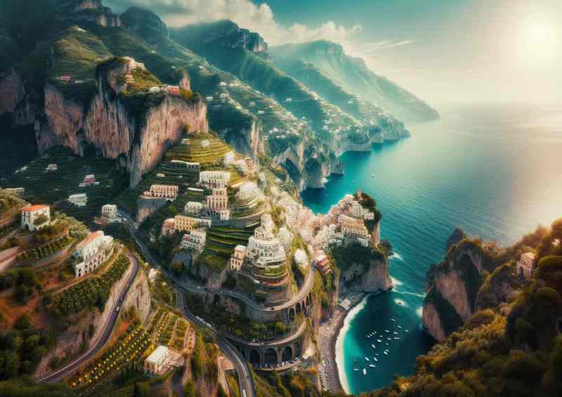 Amalfi Coast Cliffs by the Azure