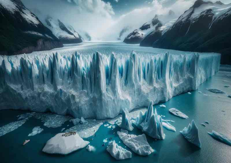 Aysén Glacier in Chile | Towering Ice Walls & Blue Waters | Canvas Art