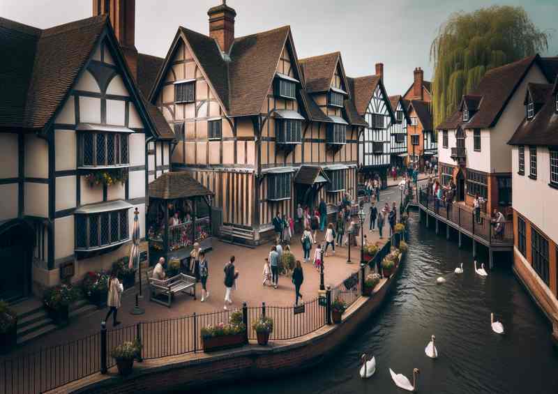 Bards Historic Birthplace Stratford upon Avon Warwickshire | Poster