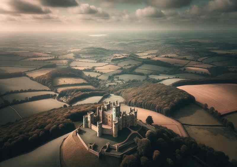 Belvoir CastleMajestic Fortress Overlooking Vast Countryside | Poster