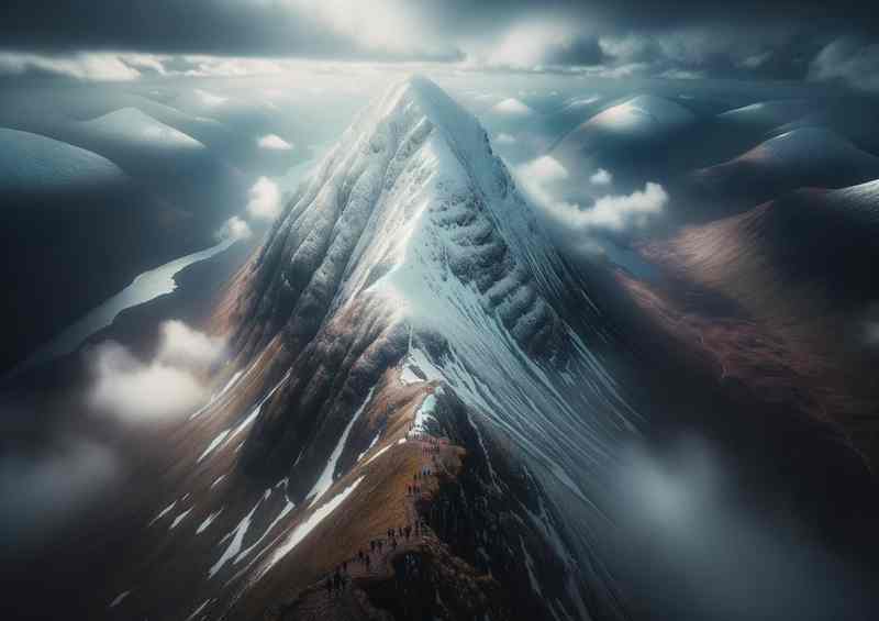 Ben Nevis Scotland UKs Tallest Mountain Touching the Heavens | Poster