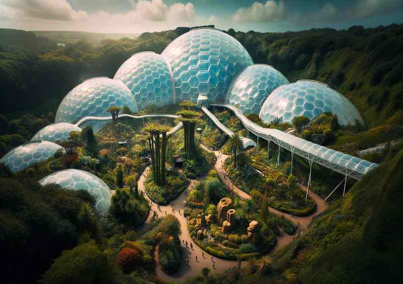 Biodome Wonders The Eden Project in Cornwall | Poster