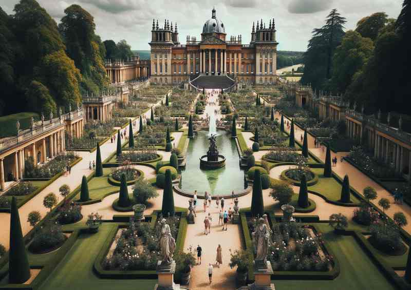 Blenheim Gardens Metal Poster