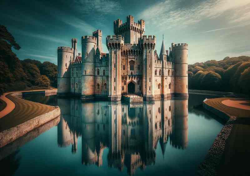 Bodiam Castle, East Sussex | Metal Poster