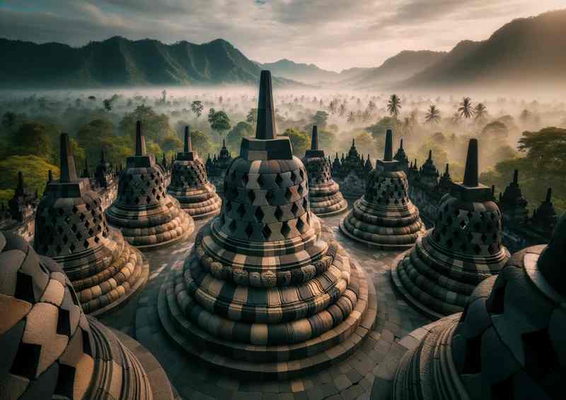 Borobudur Temple Indonesia World s Largest Buddhist Monument | Poster