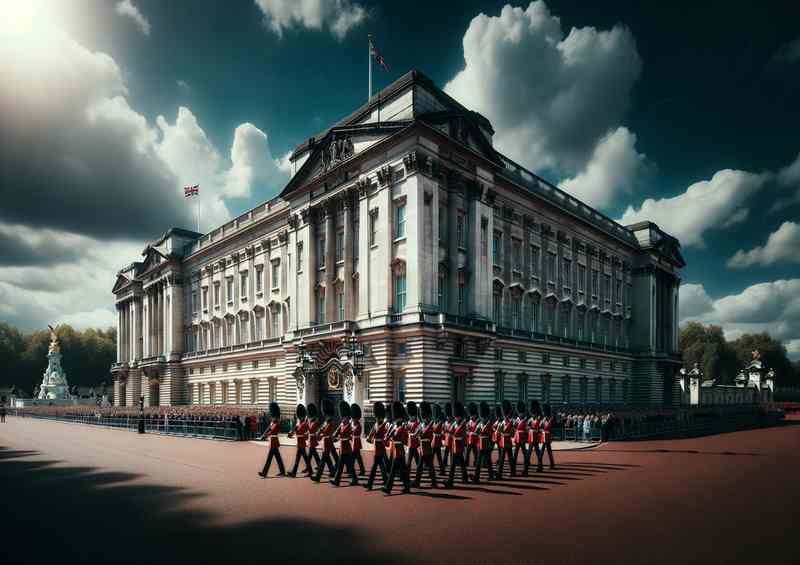 Buckingham Palace Royal Residence Guard Parade | Di-Bond