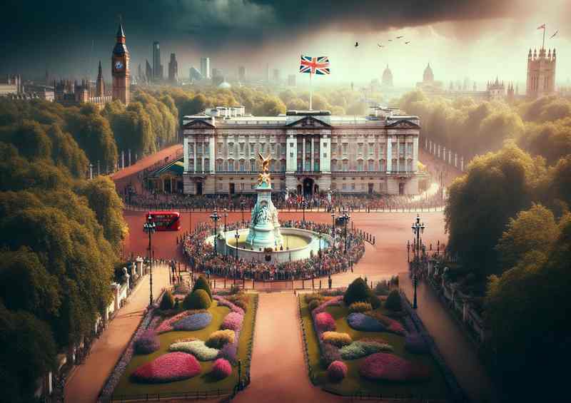 Buckingham Palace Metal Poster - London Residence