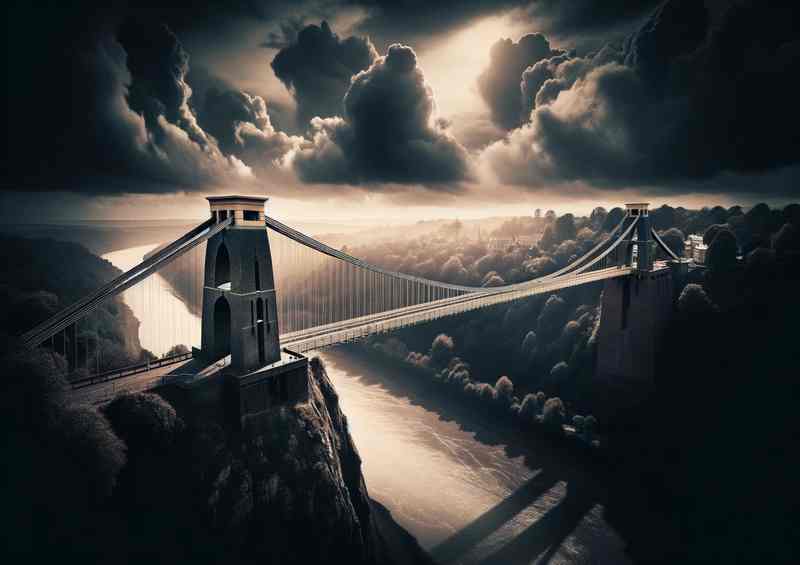 Clifton Suspension Bridge Bristol Spanning the Avon Gorge | Poster