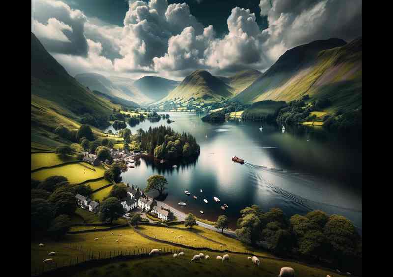 Cumbrian Seren in the Lake District | Metal Poster