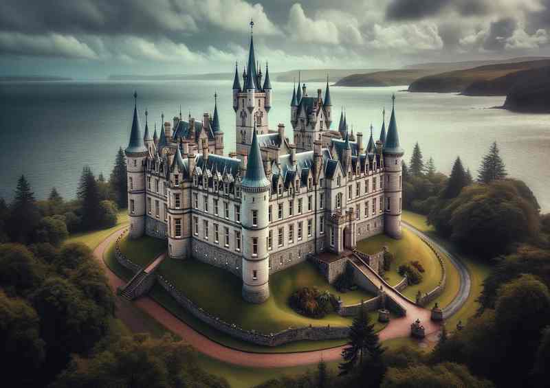 Dunrobin Castle Sutherland Fairy tale Splendor | Poster