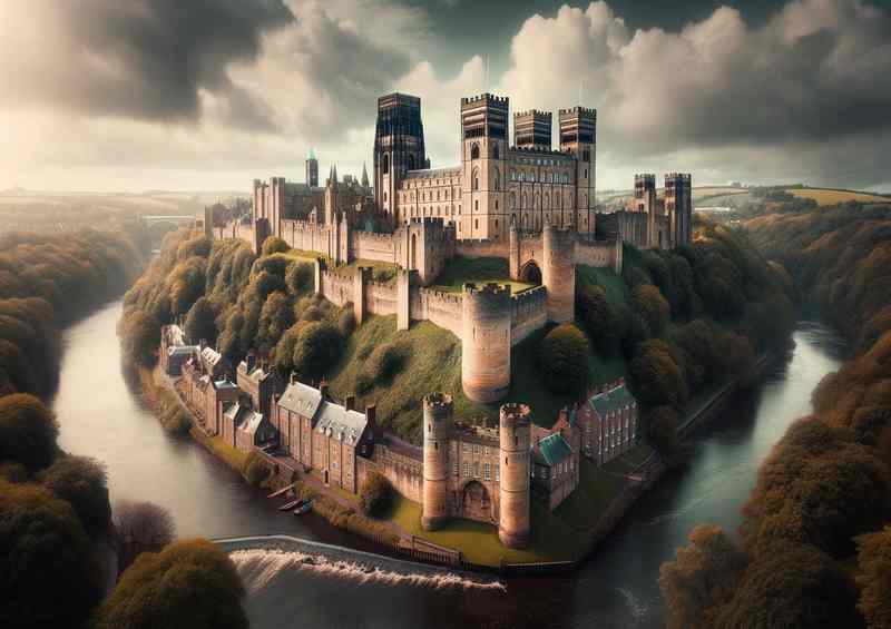 Durham Castle Norman Architecture River Wear | Poster