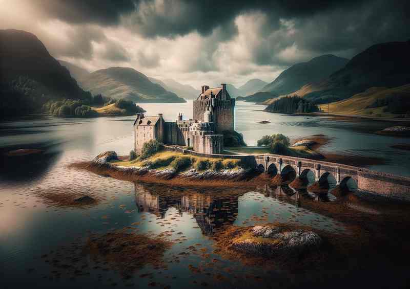 Eilean Donan Castle Scotland Situated on a small tidal island | Canvas