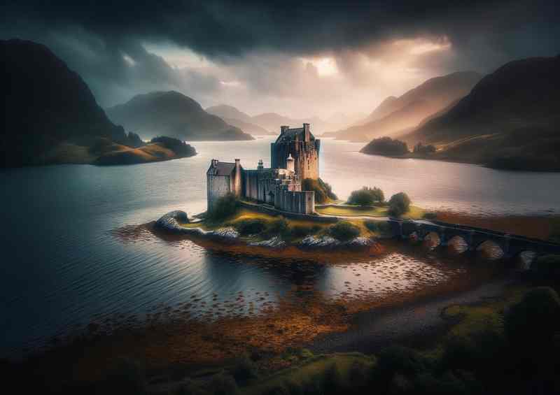 Eilean Donan Castle Scottish Highlands Mystical Aura | Canvas