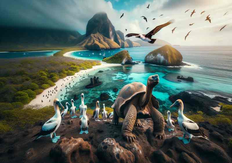 Galápagos Wildlife Poster