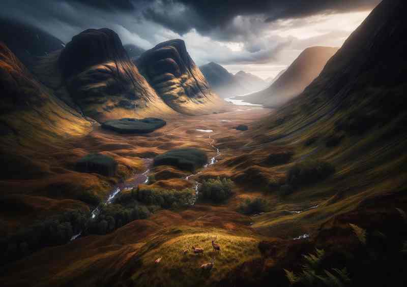 Glen Coe Majestic Metal Poster