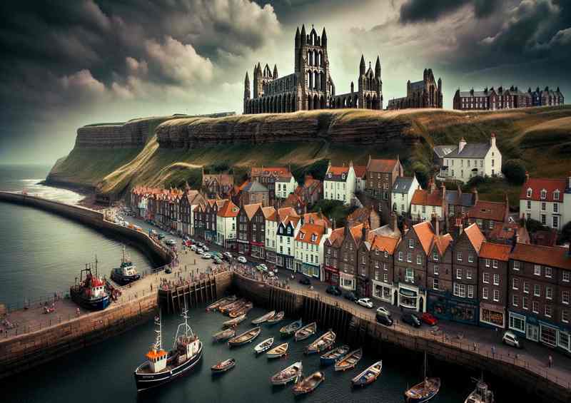 Gothic Seaside Charm Whitby in North Yorkshire | Poster