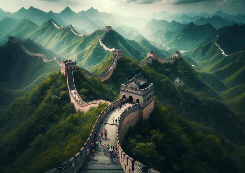 China's Verdant Hills Wall | Canvas